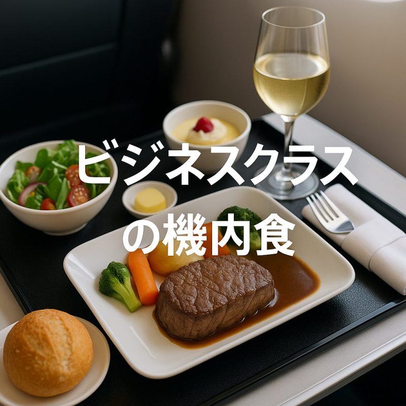 ビジネスクラスの機内食
