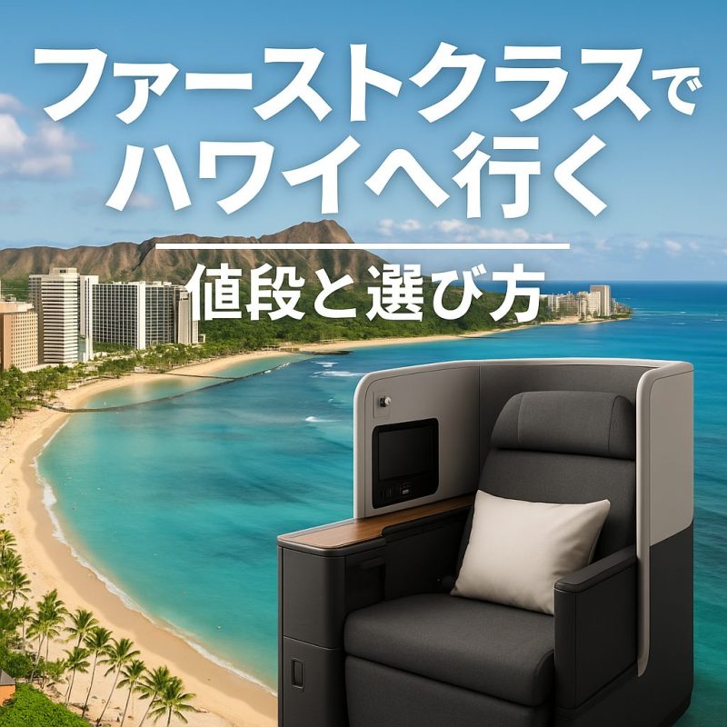 ファーストクラスでハワイへ 値段と選び方