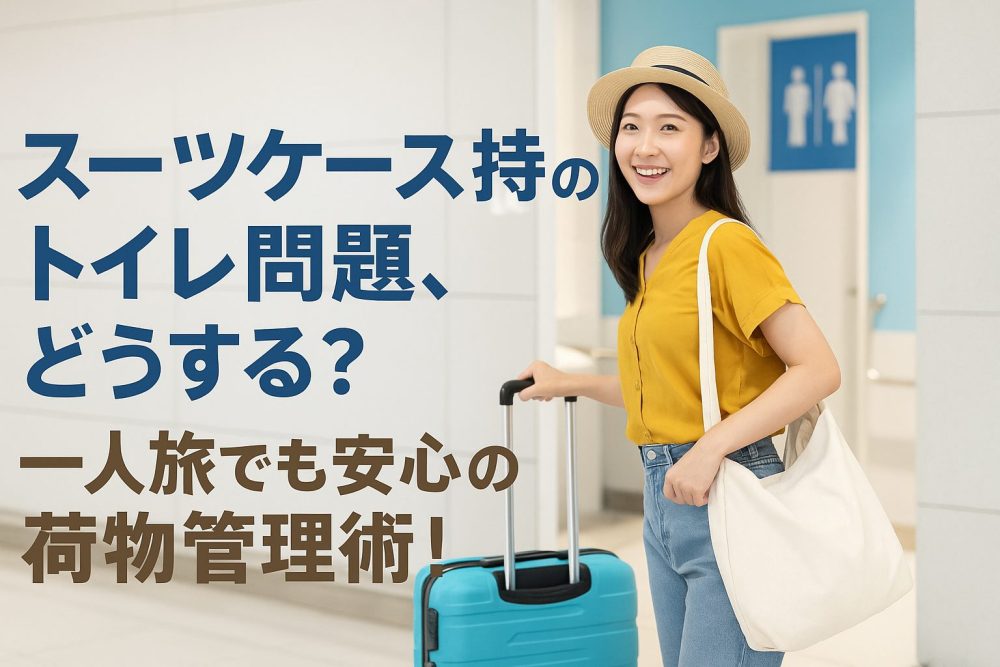 スーツケース持ちのトイレ問題、どうする？一人旅でも安心の荷物管理術！