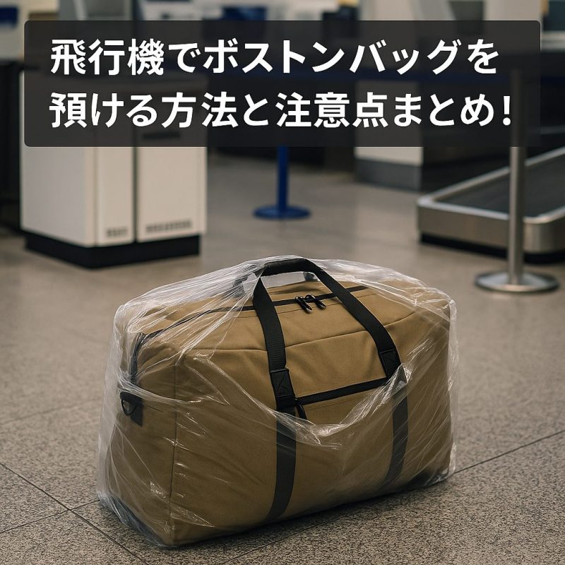 飛行機でボストンバッグを預ける方法と注意点まとめ！